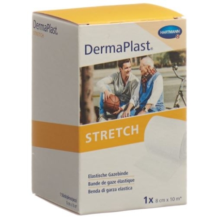 Dermaplast Stretch марлевый бинт Weiss 8смx10м