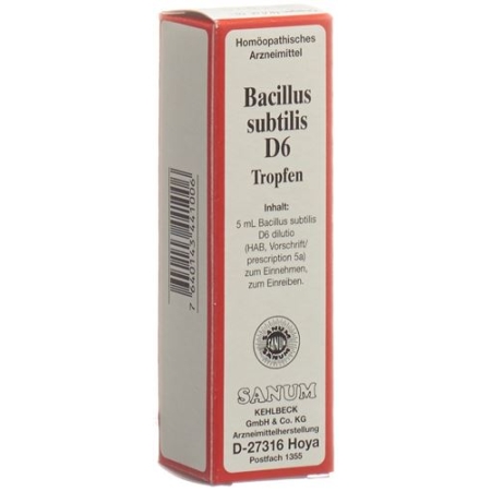 Sanum Bacillus Subtilis капли D 6 5мл Sanum Bacillus Subtilis капли D 6 5мл