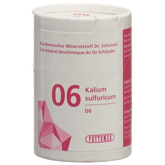Phytomed Schussler Nr. 6 Kal Sulf в таблетках, D 6 50г Phytomed Schussler Nr. 6 Kal Sulf в таблетках, D 6 50г