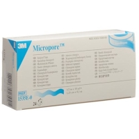 3M Micropore Vlies Heftpflaster mit диспенсер 12мм x 9.14m weiss 24 штуки