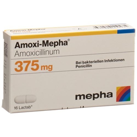 Amoxi Mepha 375 mg 16 Lactabs