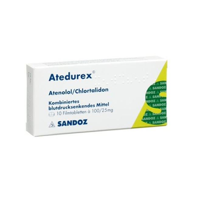 Atedurex 100/25 100 filmtablets Atedurex 100/25 100 filmtablets