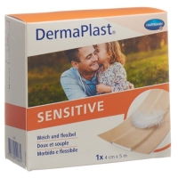 Dermaplast Sensitive Schnellverband телесный цвет 4смx5m рулон