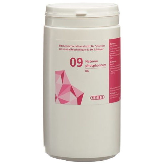 Phytomed Schussler Nr. 9 Natr Phos в таблетках, D 6 1кг Phytomed Schussler Nr. 9 Natr Phos в таблетках, D 6 1кг