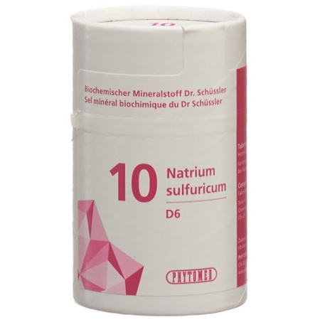 Phytomed Schussler Nr. 10 Natr Sulf в таблетках, D 6 100г Phytomed Schussler Nr. 10 Natr Sulf в таблетках, D 6 100г
