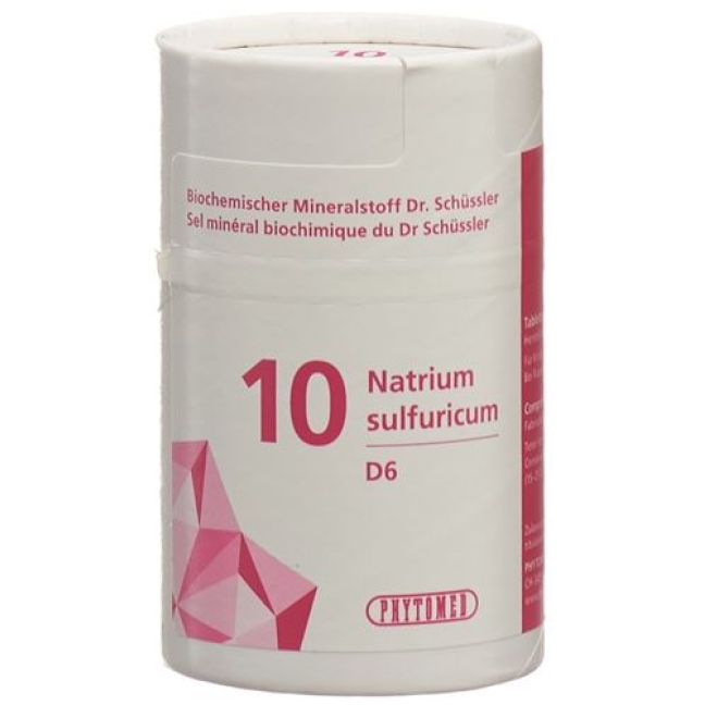 Phytomed Schussler Nr. 10 Natr Sulf в таблетках, D 6 100г Phytomed Schussler Nr. 10 Natr Sulf в таблетках, D 6 100г
