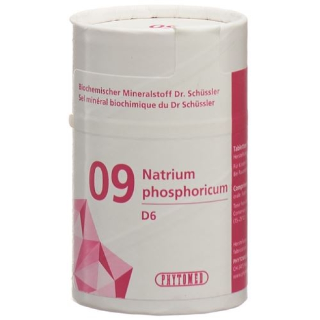 Phytomed Schussler Nr. 9 Natr Phos в таблетках, D 6 100г Phytomed Schussler Nr. 9 Natr Phos в таблетках, D 6 100г