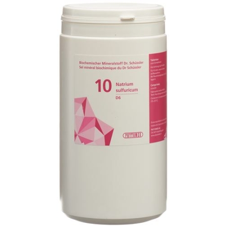 Phytomed Schussler Nr. 10 Natr Sulf в таблетках, D 6 1кг Phytomed Schussler Nr. 10 Natr Sulf в таблетках, D 6 1кг