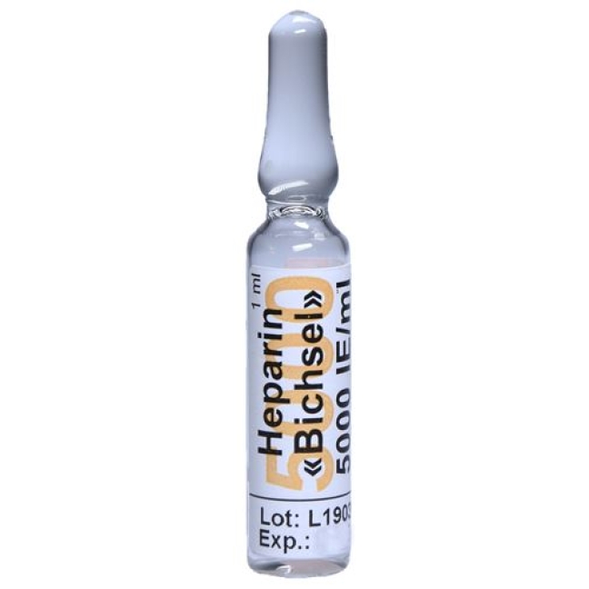 Heparin Bichsel 5000 Ie/ml Steril 100 Ampullen 1ml