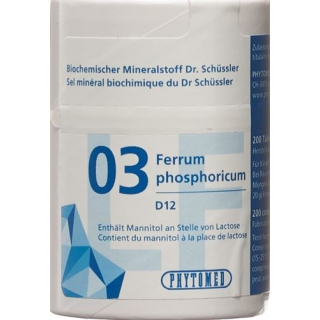 Phytomed Schüssler Nr. 3 Tabletten D 12 Lactosefrei 2000 Stück