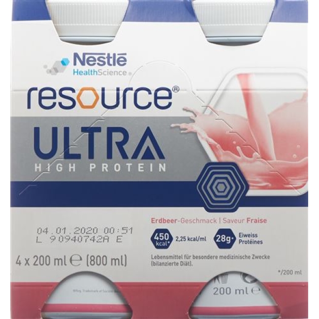 Resource Ultra Erdbeer 24 Flasche 200ml