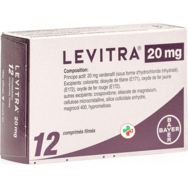 Levitra 20 mg 12 filmtablets