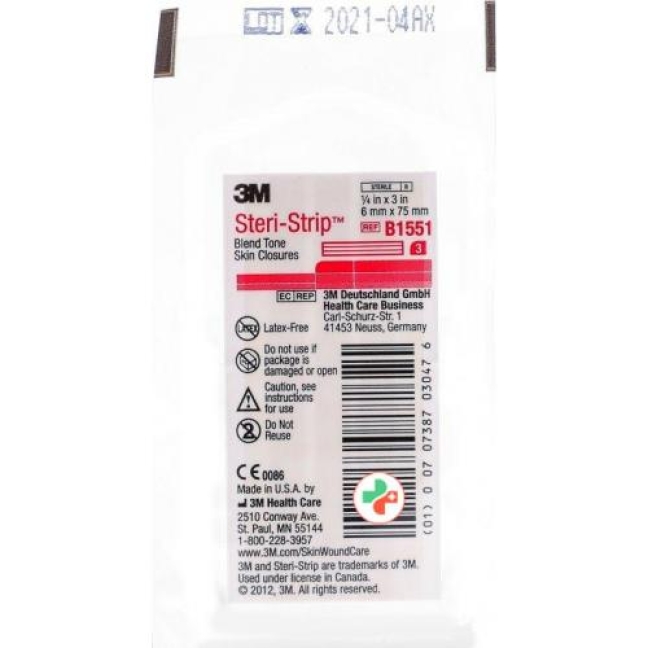 3M Steri Strip Elastisch 6x75мм Beige 2x 3 штуки