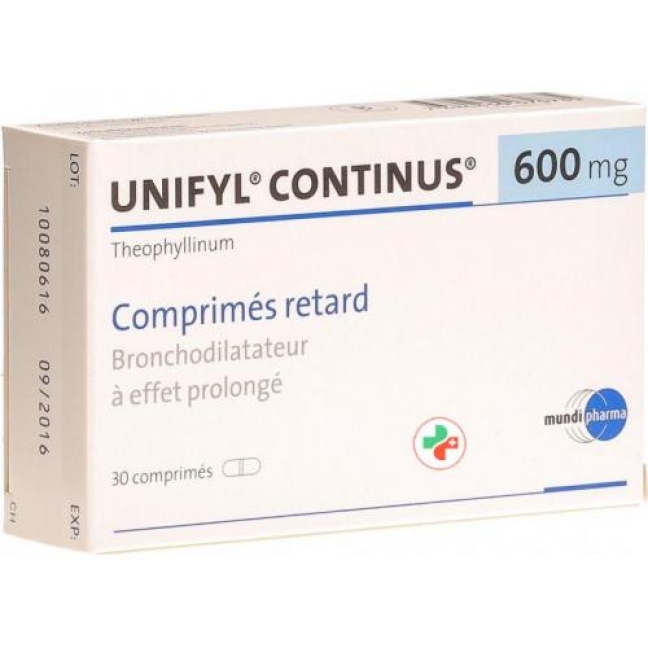 Unifyl Continus 600 mg 30 Retard tablets 