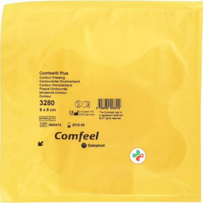 Comfeel Plus Contourierter Wundverband 6x8см 5 штук