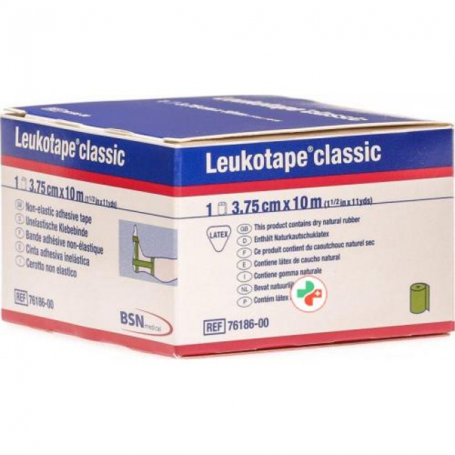 Leukotape Classic unelastische бинт 10m x 3.75см Grun