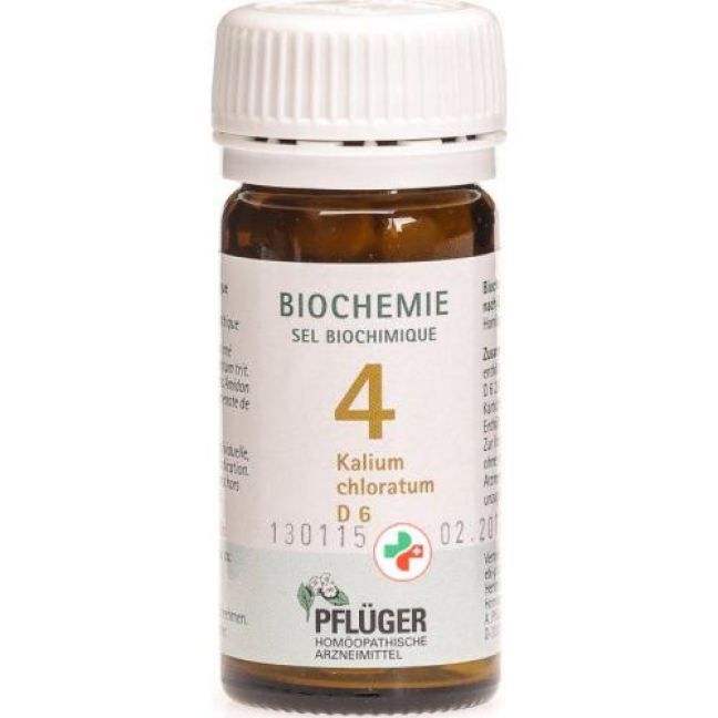 Pflueger Schussler Nr. 4 Kal Chlor в таблетках, D 6 25г Pflueger Schussler Nr. 4 Kal Chlor в таблетках, D 6 25г