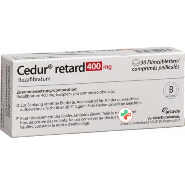 Cedur Retard 400 mg 30 filmtablets Cedur Retard 400 mg 30 filmtablets