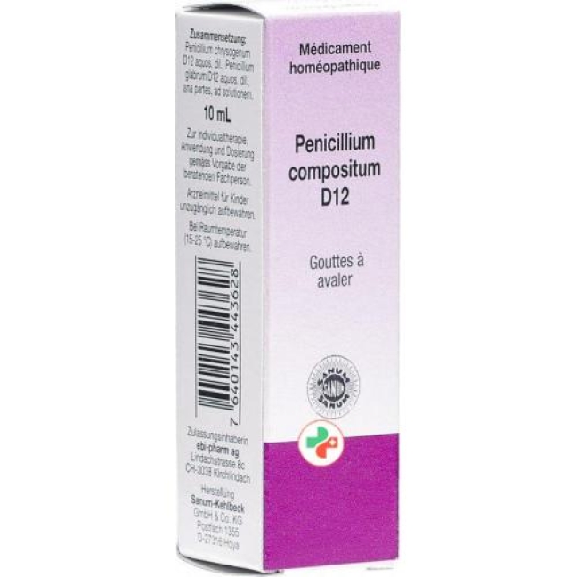 Sanum Penicillium Compositum капли D 12 10мл Sanum Penicillium Compositum капли D 12 10мл