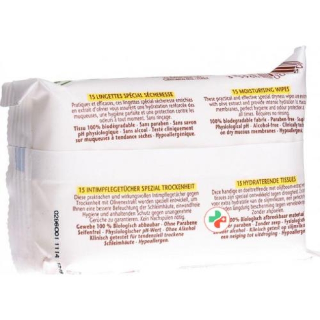 Roge Cavailles Intime Lingettes Hydratantes 15 штук Roge Cavailles Intime Lingettes Hydratantes 15 штук