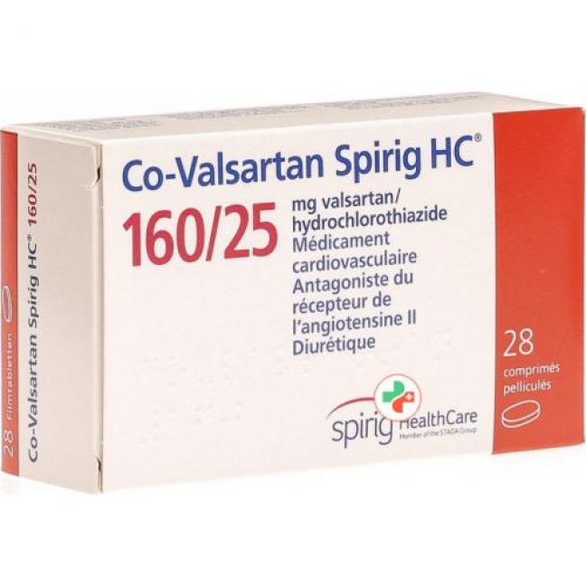 CO Valsartan Spirig 160/25 28 filmtablets