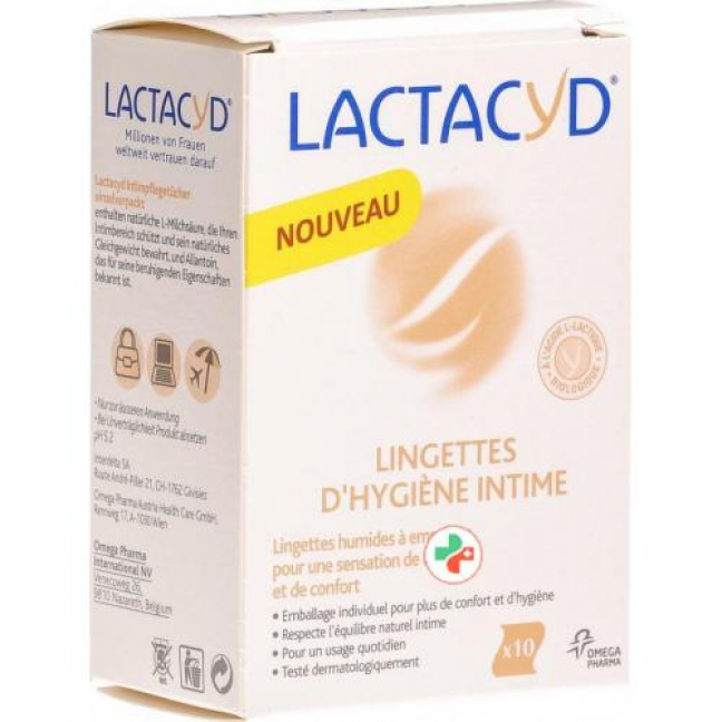 Lactacyd Intimpflegetucher 10 штук