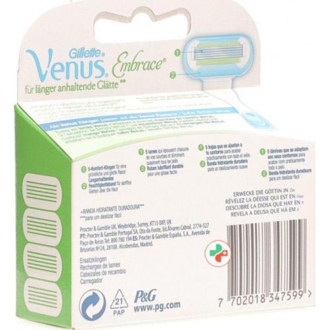 Gillette Venus Embrace Damenrasierer Ersatzklingen 4 штуки