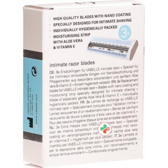Vabelle Intimrasierer Ersatzklingen 3 штукиe Vabelle Intimrasierer Ersatzklingen 3 штукиe