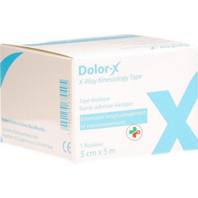 Dolor-x X-way Kinesiology Tape 5см X 5m Blau Dolor-x X-way Kinesiology Tape 5см X 5m Blau