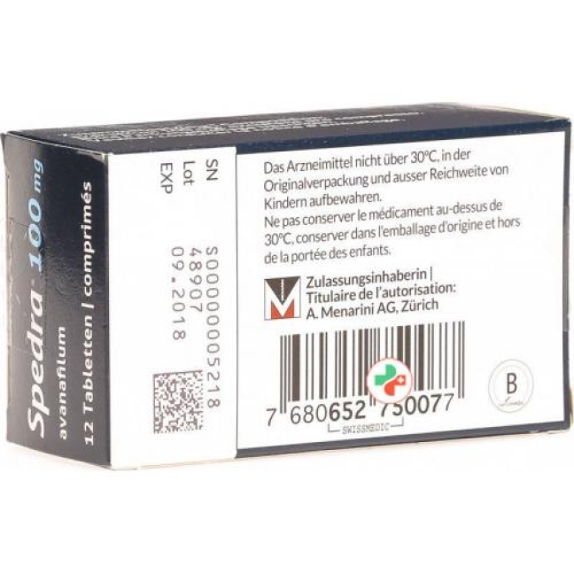 Spedra 100 mg 12 tablets Spedra 100 mg 12 tablets