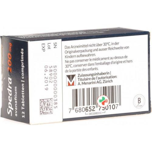 Spedra 200 mg 12 tablets Spedra 200 mg 12 tablets