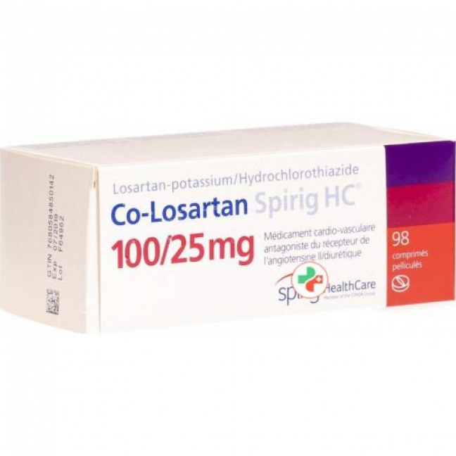 CO Losartan Spirig 100/25 mg 98 filmtablets