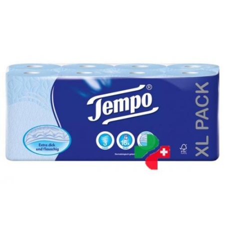 Tempo Toipa Toilettenpapier 3 Lag Blau 150b 16 штук Tempo Toipa Toilettenpapier 3 Lag Blau 150b 16 штук