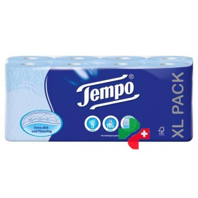 Tempo Toipa Toilettenpapier 3 Lag Blau 150b 16 штук Tempo Toipa Toilettenpapier 3 Lag Blau 150b 16 штук
