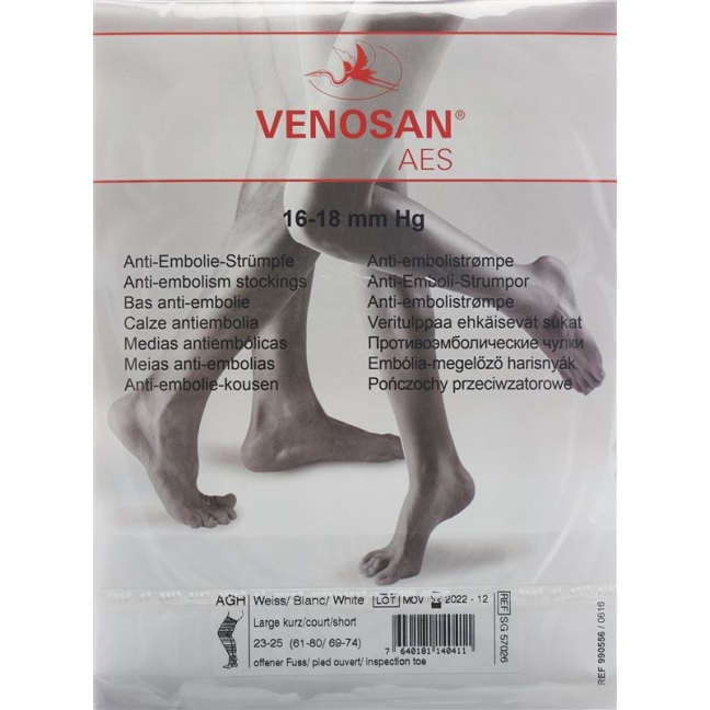 VENOSAN AES A-G L lang offen weiss