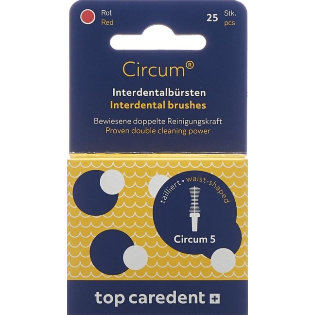 TOP CAREDENT Circum 5 Int Bürsten rot