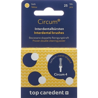 TOP CAREDENT Circum 4 Int Bürsten gelb