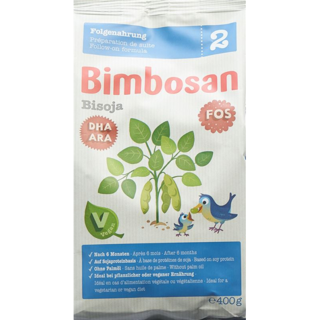 Bimbosan Bisoja 2, сменная упаковка для последующей формулы, 400 г