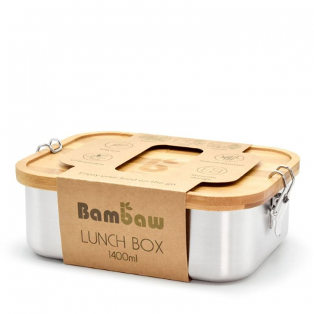 BAMBAW Lunch-Box 1400ml Bambus-Deckel