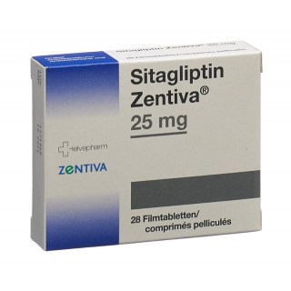 Ситаглиптин Зентива Фильмтабл 25 мг 98 шт.