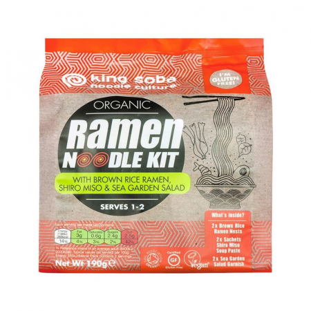 KING SOBA Ramen Noodle Kit braun Reis Shiro