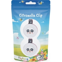 FLYAWAY Citronella-Clip Panda Duopack