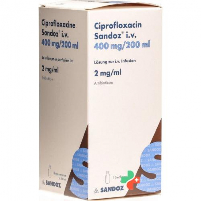 Ciprofloxacin Sandoz 400 mg 200 ml