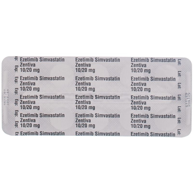 Ezetimib Simvastatin Zentiva Tabletten 10/20mg 28 Stück