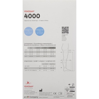 VENOSAN 4002 A-GH KKL2 L короткие закрытые темно-синие 1 пара