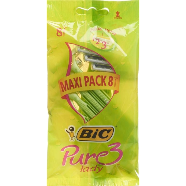 Женская бритва BiC Pure Lady с 3 лезвиями, макси-упаковка, 8 шт.