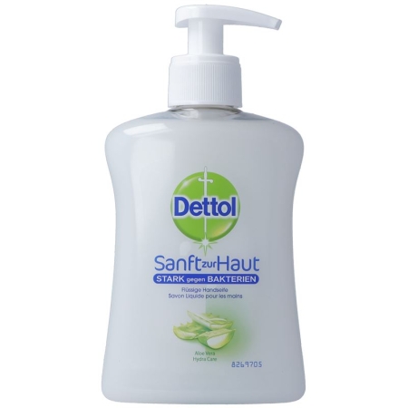 Мыло Dettol pump питательное с алоэ вера 250 мл