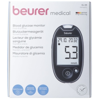 Beurer Blutzuckermessgerät Easy To Use Gl44 Mmol/