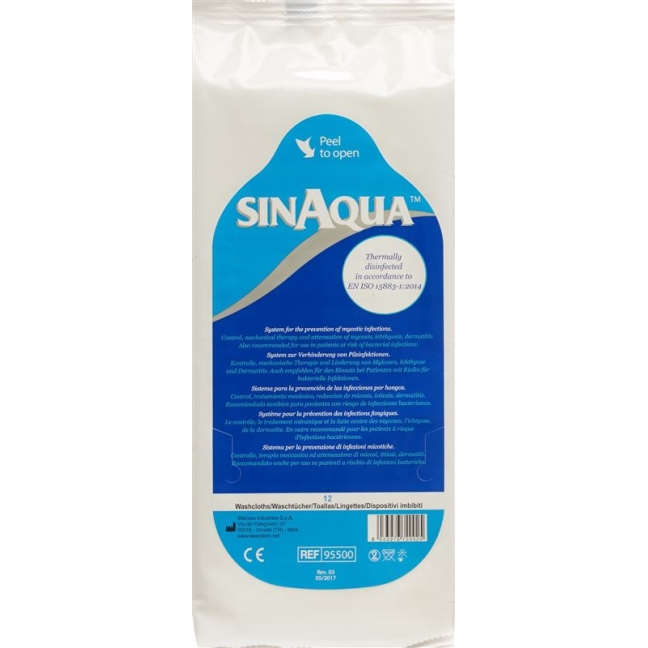 SINAQUA мешочек из предварительно смоченной мочалки 12 шт.