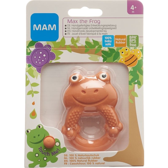 Прорезыватель MAM Max the Frog 4+мес.